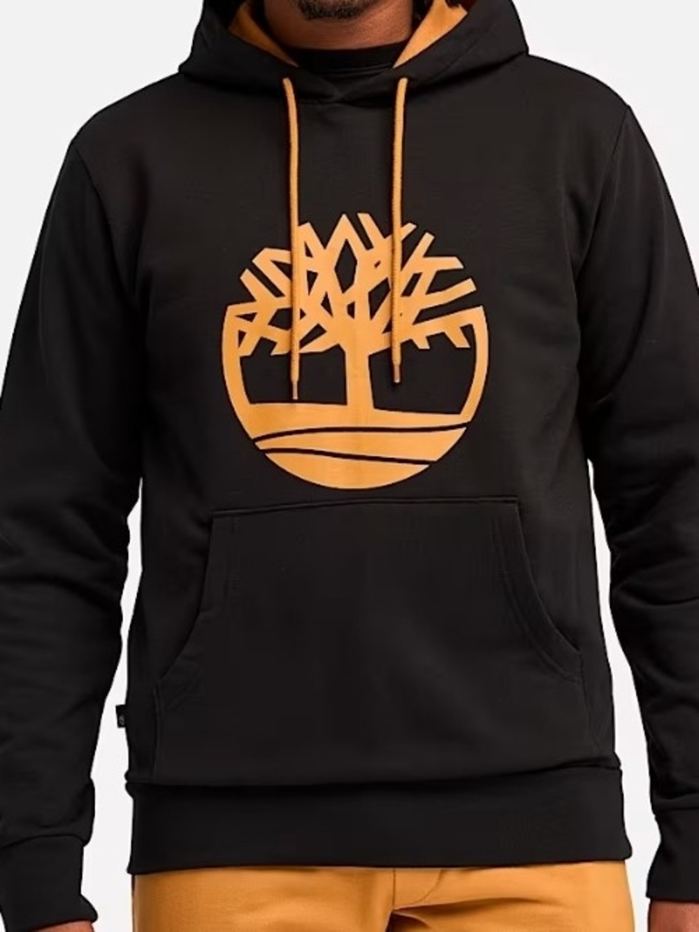 🔥NEW TAGS ON🔥Timberland Black Hoodie with Tan Tree Logo